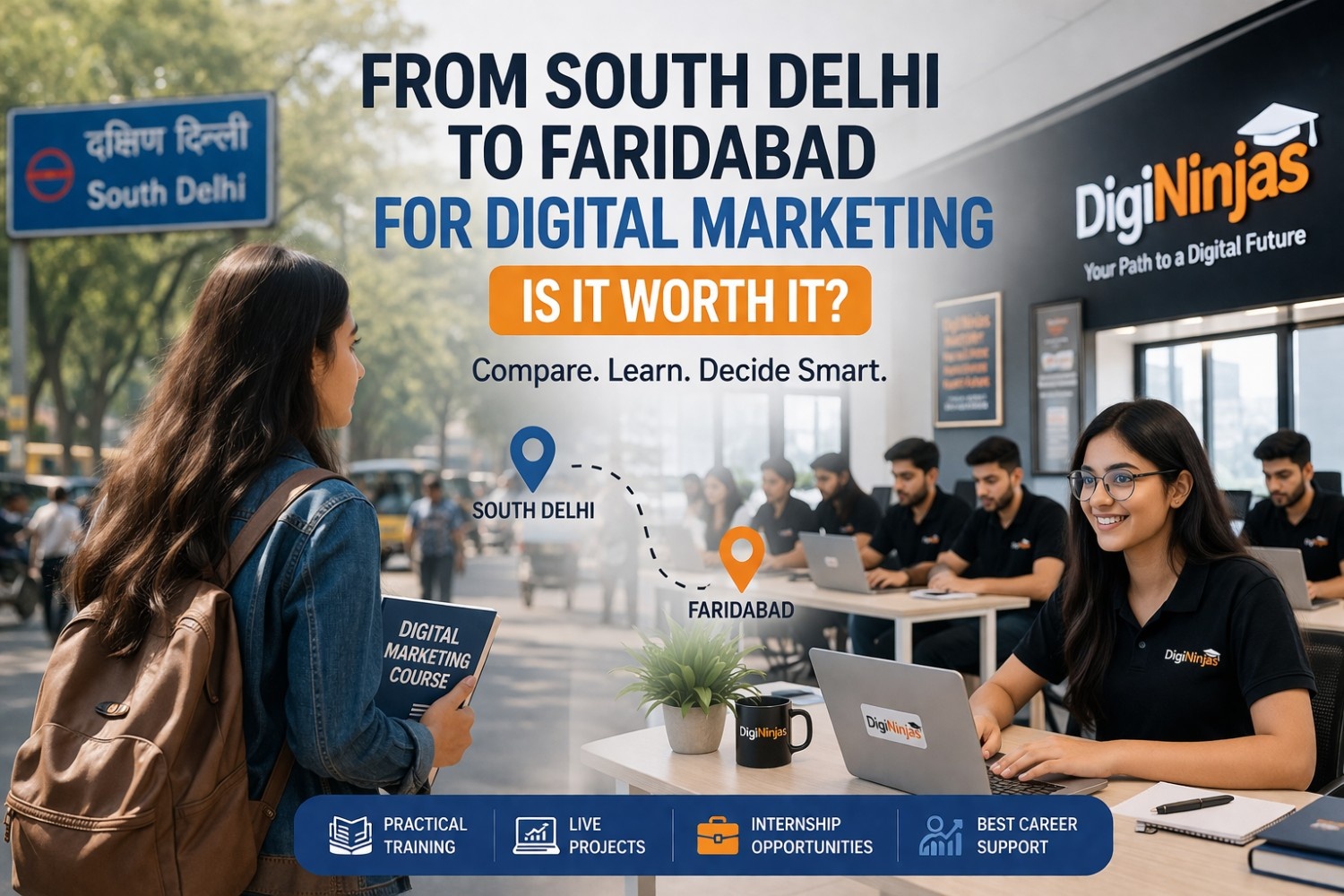 From South Delhi to Faridabad for Digital Marketing — Is It Worth It in 2026?